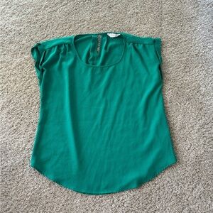 Short sleeve blouse top- teal